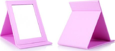 Зеркало складное, светло-розовое, 11х17х1 см
