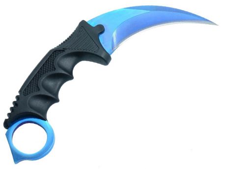 Нож "Керамбит" Pirat, цвет: черно-синий, длина клинка 8 см