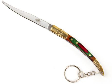 Складной нож с кольцом для ключей, длинка клинка 6.5 см