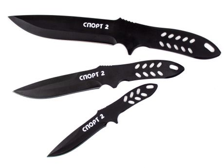 Набор метательных ножей Pirat "Спорт-2", 3 изделия в чехле