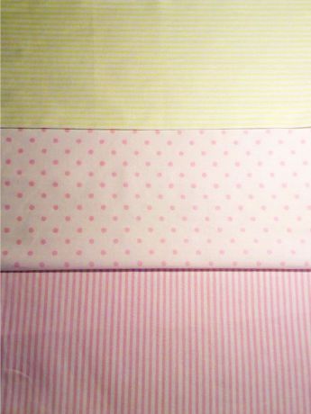 Набор тканей для творчества "Весенний", 3 цвета 30х30 см
