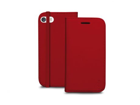 Чехол-книжка SBS для iPhone 5S/5 (Booklet, красный)