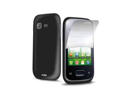 Чехол SBS для Samsung Galaxy pocket Plus S5301 (Aero, черный) + пленка защитная