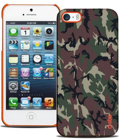 Чехол SBS для iPhone 5 (Camouflage, оранжевый)
