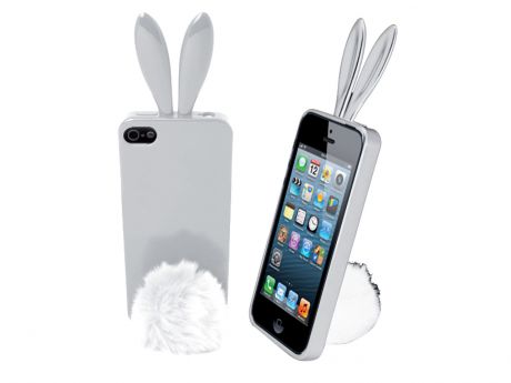 Чехол SBS для iPhone 5 (ушки и хвостик, белый)