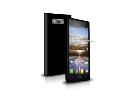 Чехол SBS для LG Optimus L7 (черный) + пленка защитная