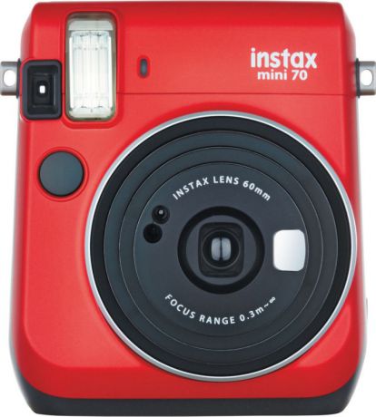 Фотокамера мгновенной печати Fujifilm Instax Mini 70, красный