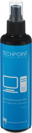 Средство для ухода за компьютерной техникой "Techpoint", антибактериальное, 200 мл