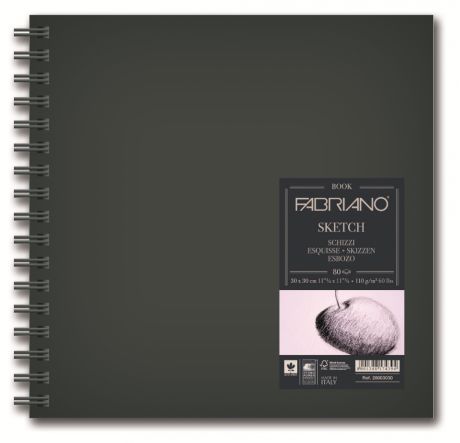 Fabriano Блокнот для зарисовок Sketchbook 80 листов 30 x 30 см