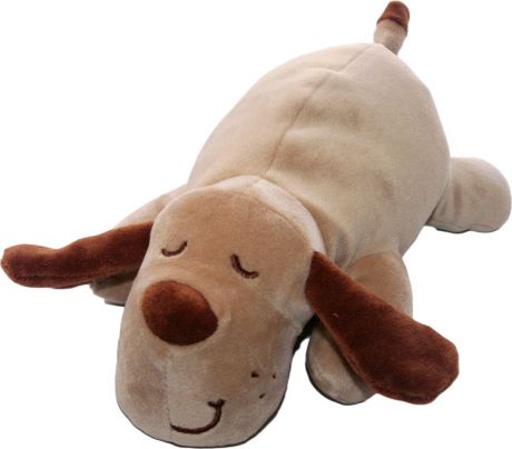 Мягкая игрушка СмолТойс "Собачка Лежебока" длина 25 см бежевый