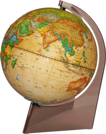 Глобусный мир Глобус с политической картой мира Ретро-Александр, рельефный, на треугольной подставке, диаметр 21 см
