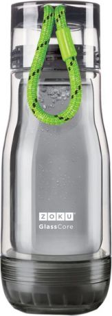Бутылка для дома Zoku "Active", цвет: зеленый, 325 мл