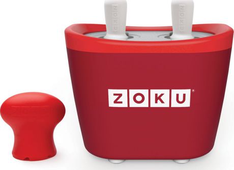 Набор для приготовления мороженого Zoku Duo Quick Pop Maker красный