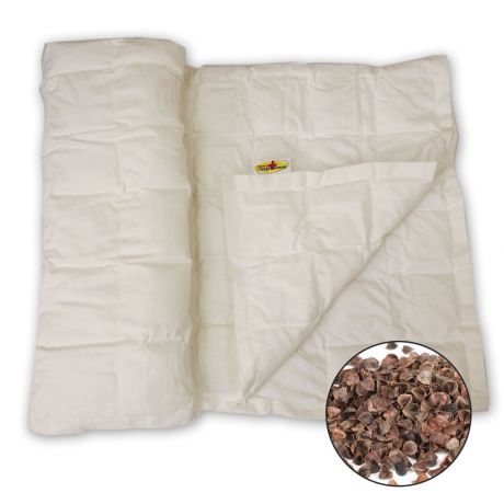 Одеяло утяжеленное наполнитель лузга, (115х145см), 4.6 кг, бежевый, 4600 кг
