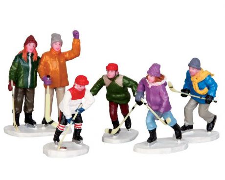 Статуэтка LEMAX фигурки Семейные игры в хоккей