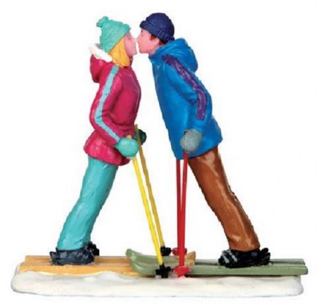 Статуэтка LEMAX фигурка Влюблённая пара Лыжников