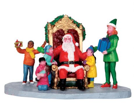 Статуэтка LEMAX Санта с детьми