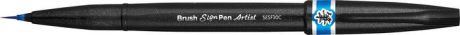 Кисть Pentel Brush Sign Pen Artist Ultra-Fine, PSESF30C-S, голубой