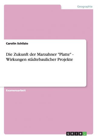 Carolin Schlizio Die Zukunft der Marzahner "Platte" - Wirkungen stadtebaulicher Projekte