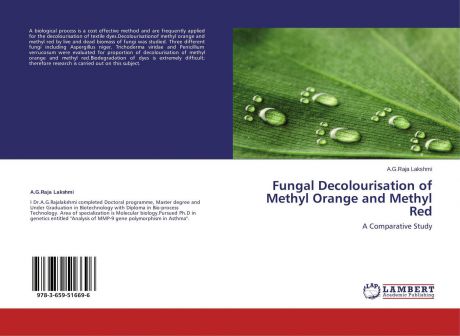 A.G.Raja Lakshmi Fungal Decolourisation of Methyl Orange and Methyl Red