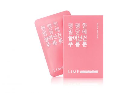 LIME. Тканевая маска PINK RECOVERY MASK FIRMING SOLUTION PEACH BLOSSOM