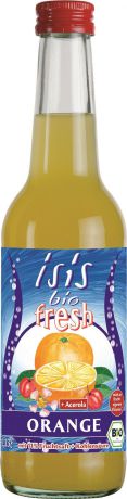 ISIS Bio Напиток сокосодержащий Апельсин - Ацерола газированный, стеклянная бутылка 330 мл