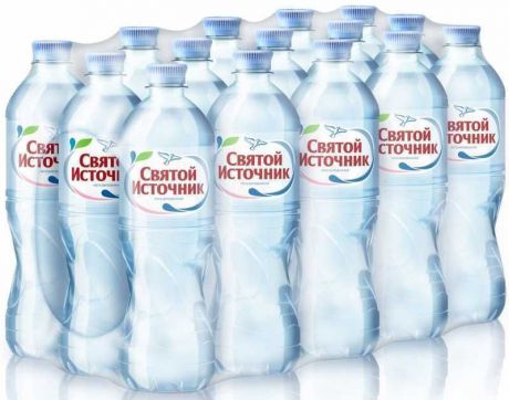 Питьевая вода Cвятой Источник Спорт негазированная пэт, 0,75 л (упаковка 15шт)