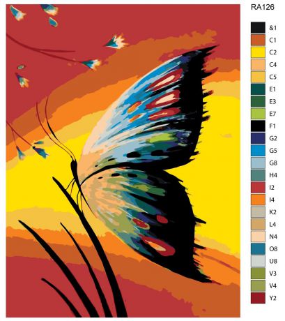 Картина по номерам, 30 x 40 см, RA126
