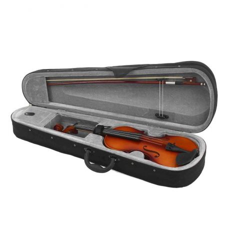Скрипка Brahner в комплекте с подбородником, футляром, смычком и канифолью, BV-300 3/4, натуральный