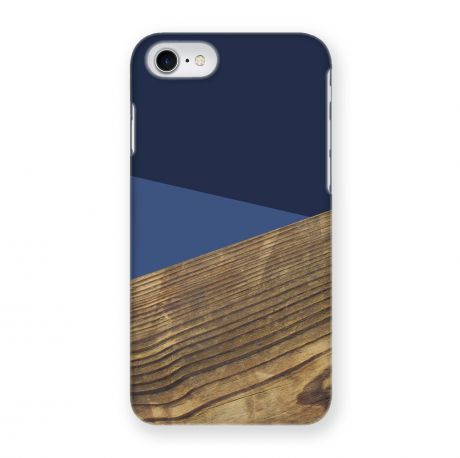 Чехол Mitya Veselkov "Синий древесный" для Apple iPhone 7/8, IP7.MITYA-036, синий, коричневый