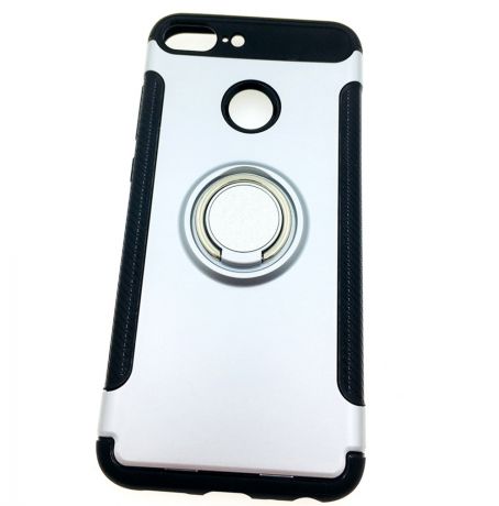 Honor 9 Lite Накладка резиновая с кольцом и площадкой для авто-магнита Мобильная мода
