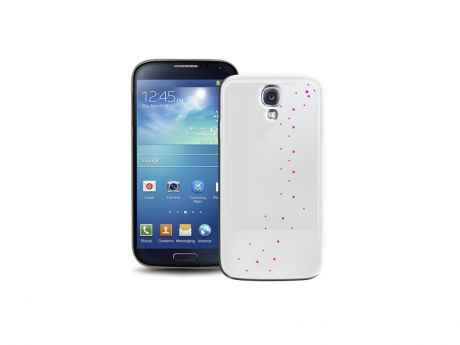 Чехол Bijoux SBS для Samsung Galaxy S4 Mini (розовые блестки, прозрачный)