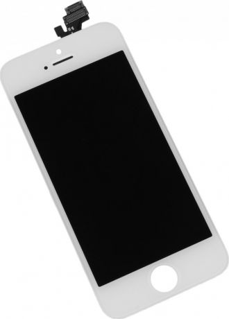 Дисплей для Apple iPhone 5 + тачскрин белый с рамкой AAA (copy LCD)