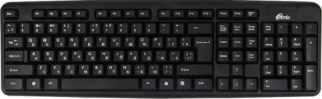 Клавиатура RITMIX RKB-103, USB, чёрная. Влагоустойчивая