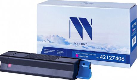 Тонер-картридж NV Print 42127406, пурпурный, для лазерного принтера