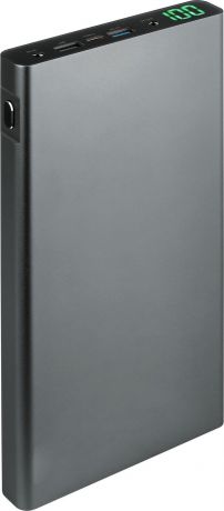 Внешний аккумулятор Qumo PowerAid Note Smart, темно-серый