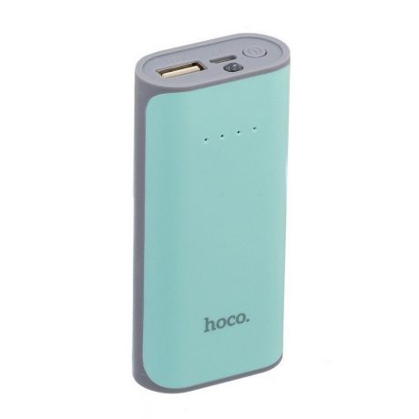 Внешний аккумулятор Hoco Power Bank B21 Tiny Concave pattern сине-зеленый