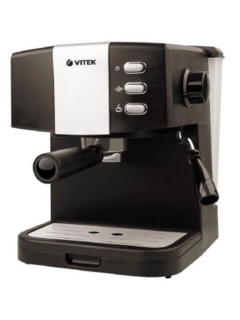 Кофеварка VITEK Мощность 850 ВтДавление 15 бар.Съёмный поддон для капель.