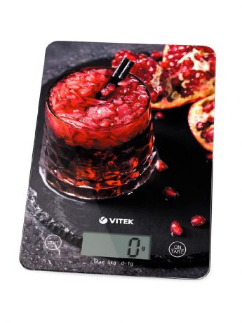 Весы кухонные VITEK Максимальный вес 10 кг. Цена деления 1 г.