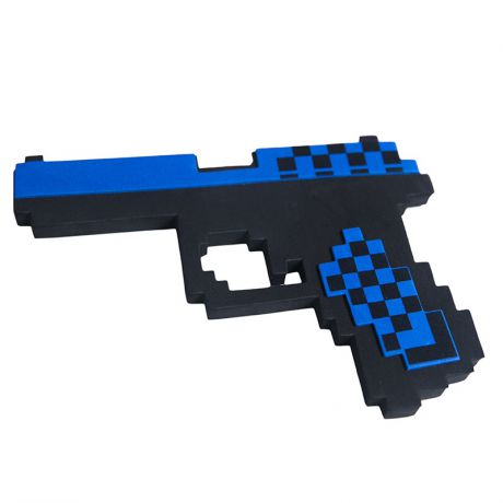 Пистолет Глок 17 8 Бит Синий пиксельный 22 см