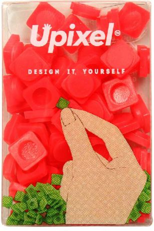 Пиксели для рюкзака Upixel Pixel, маленькие, цвет: красный, 80 шт