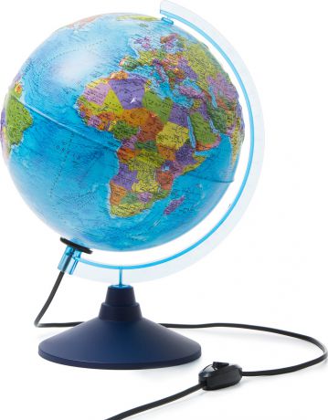 Глобус Земли политический рельефный Globen, с подсветкой, диаметр 25 см.