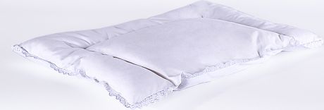 Подушка Natures для грудничка, декор кружевом, 40 x 60 см