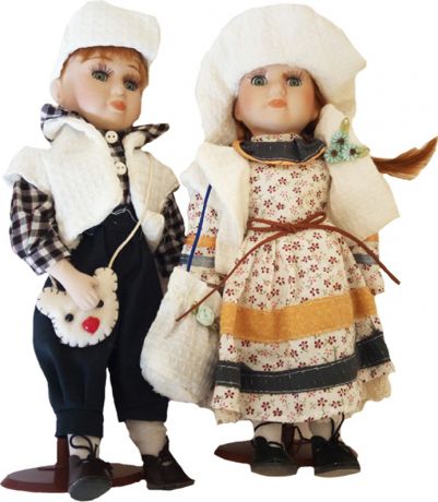 Фарфоровые куклы Мальчик и Девочка