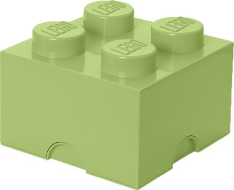 Ящик для хранения 4 LEGO желто-зеленый