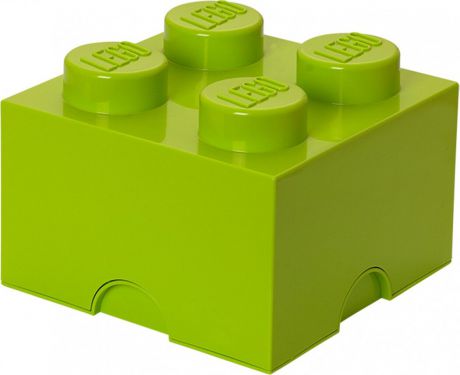 Ящик для хранения 4 LEGO лаймовый