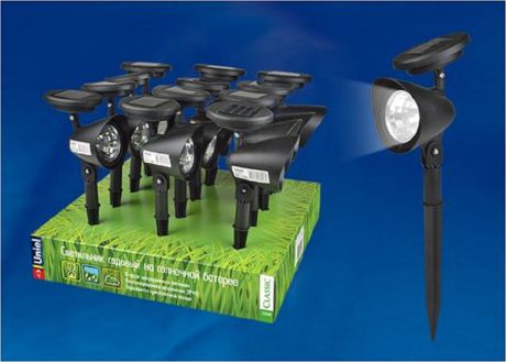 Светильник садовый Uniel Flash Set на солнечных батареях