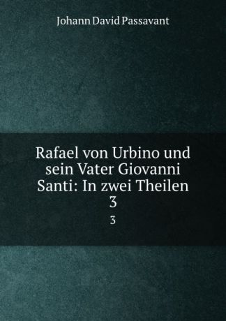 Johann David Passavant Rafael von Urbino und sein Vater Giovanni Santi: In zwei Theilen. 3