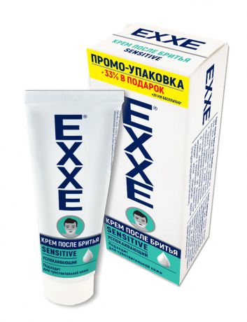 Крем после бритья EXXE sensitive д/чув кожи, 80 мл ПРОМО +33% В ПОДАРОК!