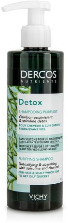 Шампунь для волос Vichy Dercos Nutrients Detox, глубоко очищающий, 250 мл